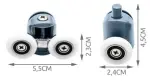 Set kotačića za tuš kabinu – 8 komada univerzalnih rolera