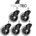 Malatec gumeni kotači za uredske stolice – set 5 kom, tihi i univerzalni