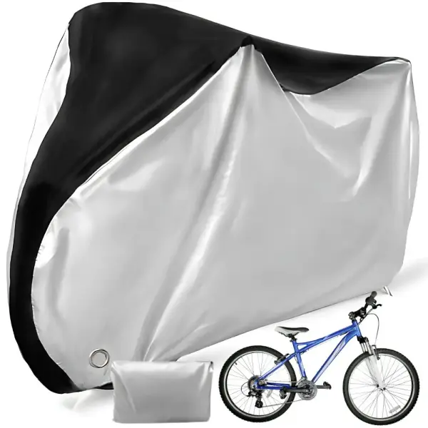 Vodootporna zaštitna navlaka za bicikl i motocikl 200 x 110 cm – srebrno-crna