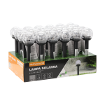 Solarna vrtna LED svjetiljka RGB Garden Line – višebojna, crna