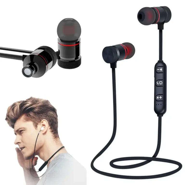 Sportske bežične Bluetooth slušalice s mikrofonom, crne